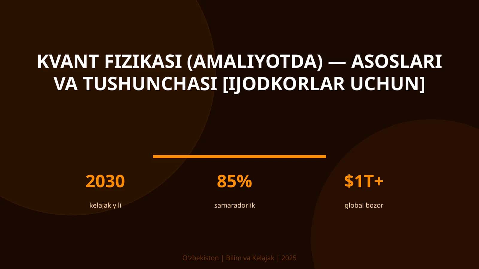 Kvant fizikasi (amaliyotda) — asoslari va tushunchasi