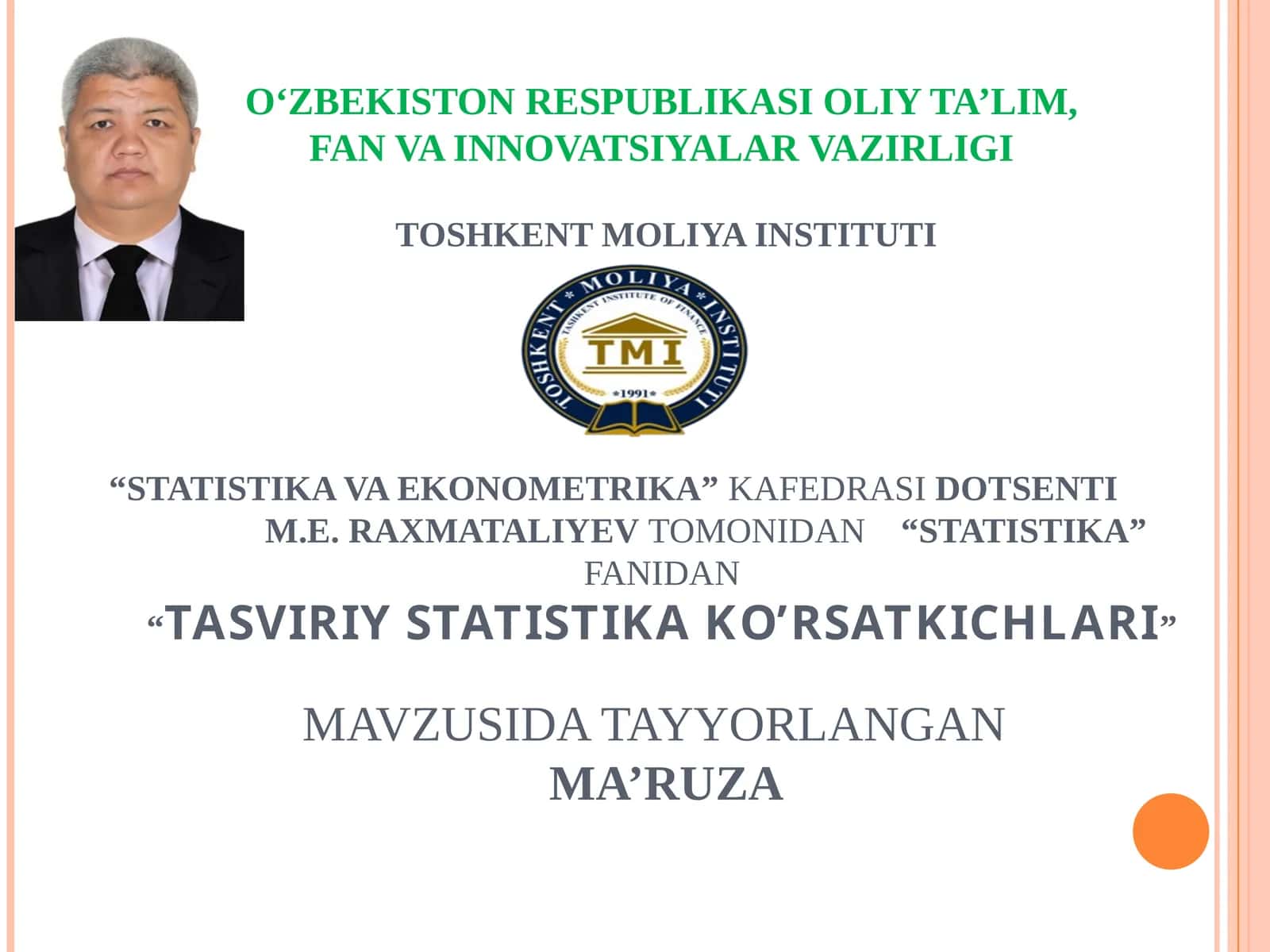 Tasviri statistika ko'rsatkichlari