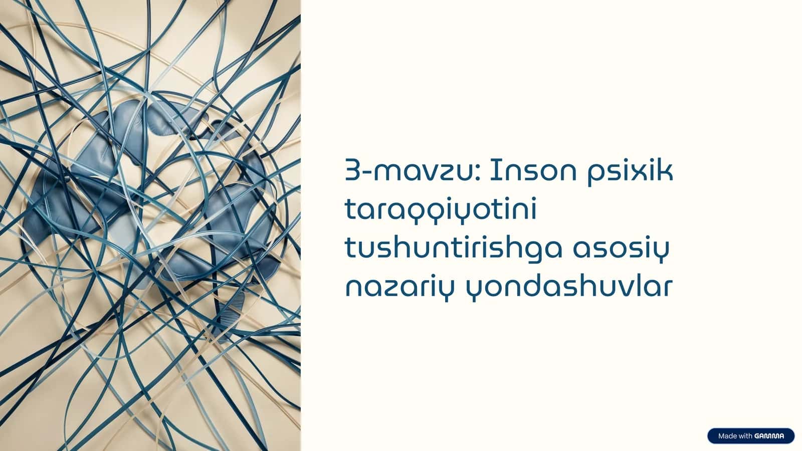 Inson psixik taraqqiyotini tushuntirishga asosiy nazariy yondashuvlar