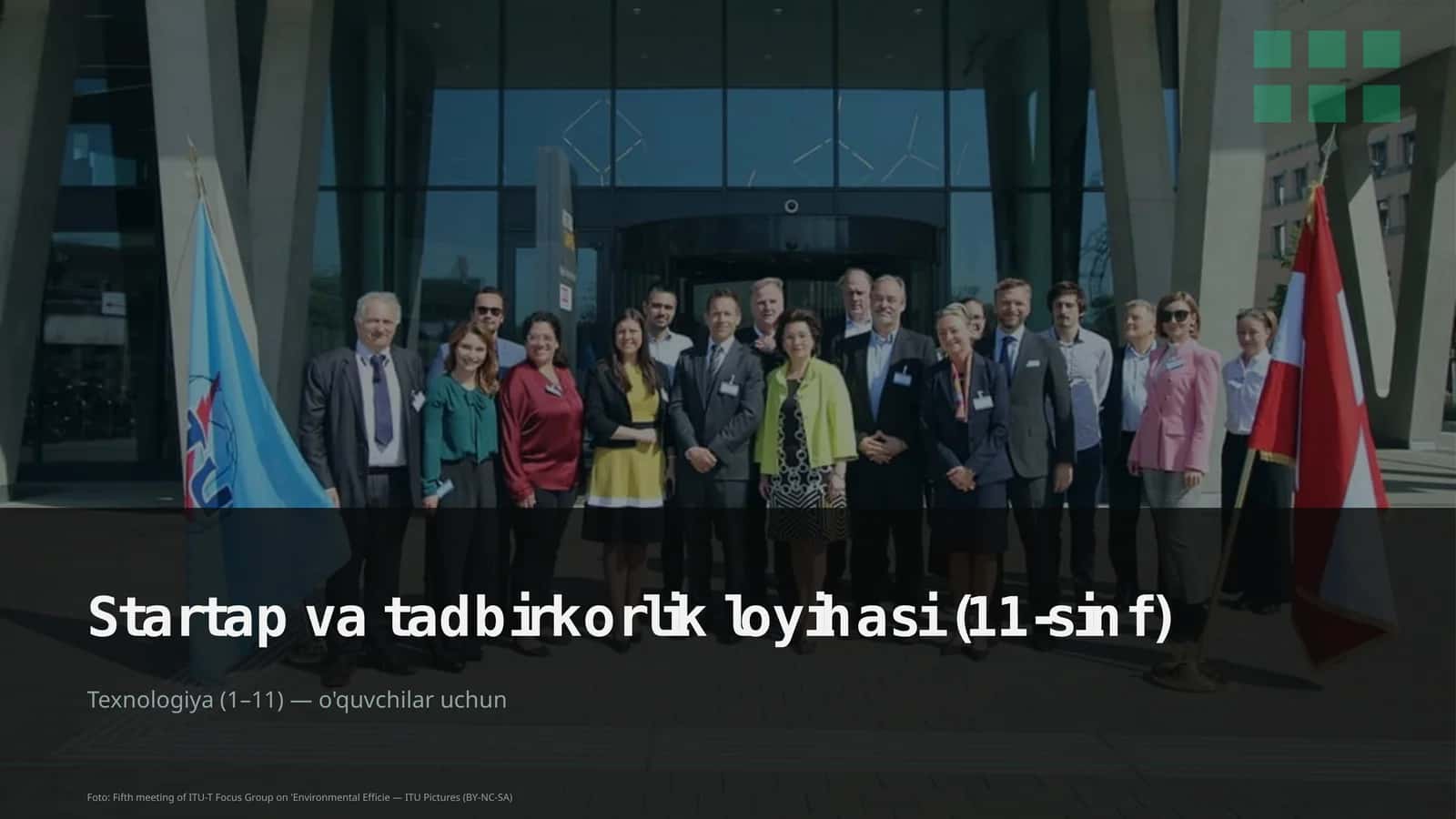 Startap va tadbirkorlik loyihasi (11-sinf)