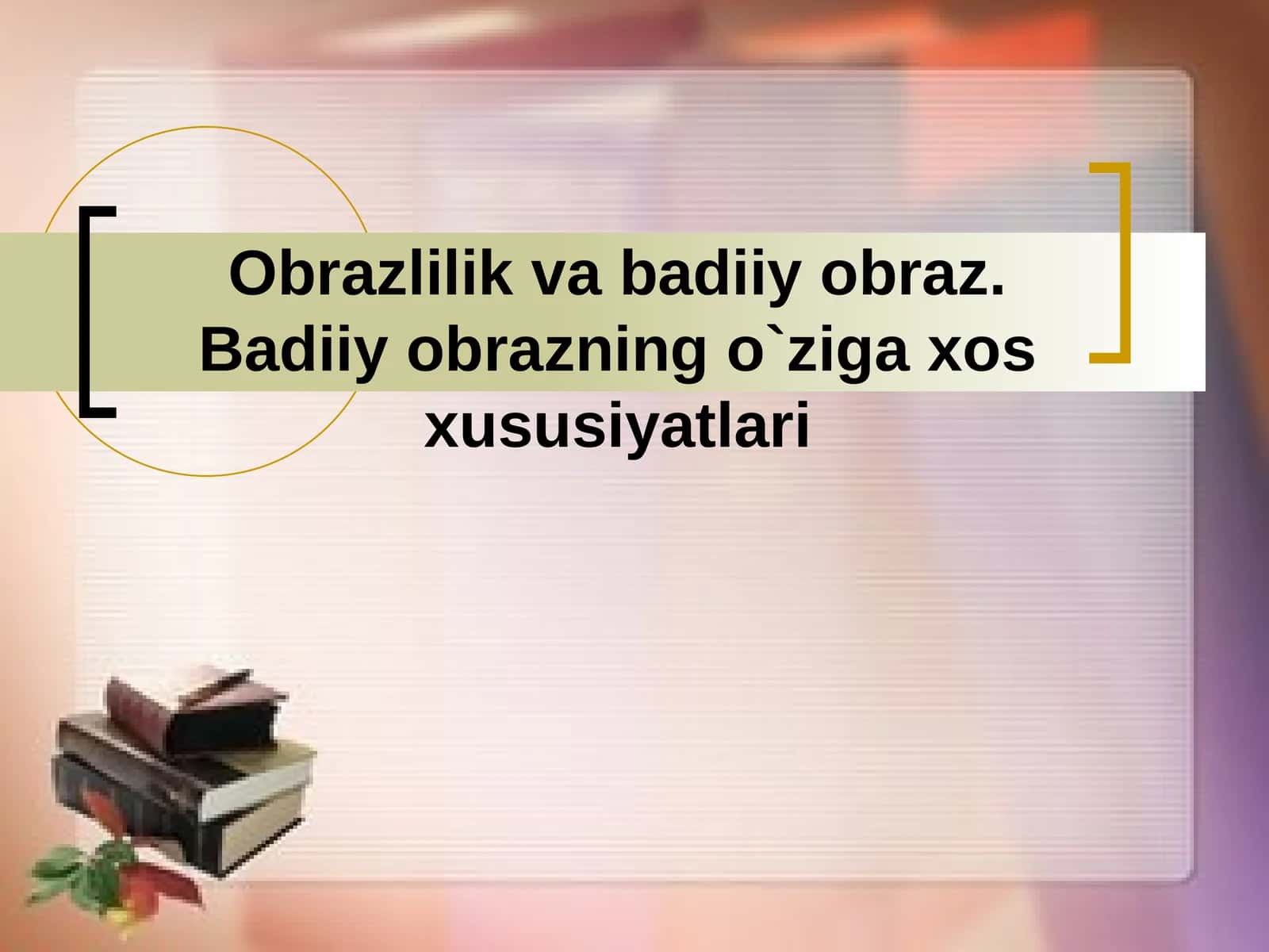 Obraz va uning turlari