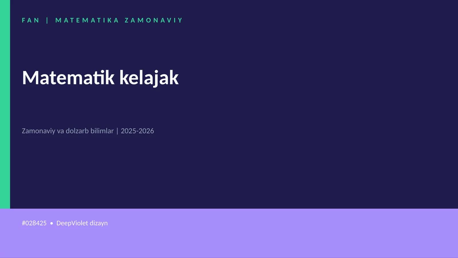 Matematik kelajak