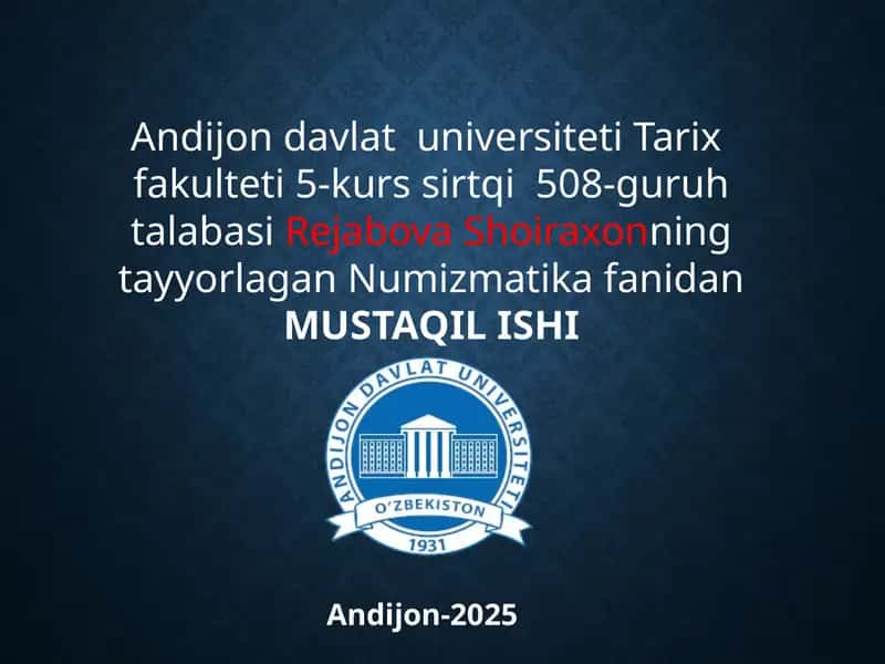 Somoniylar davri tangalari