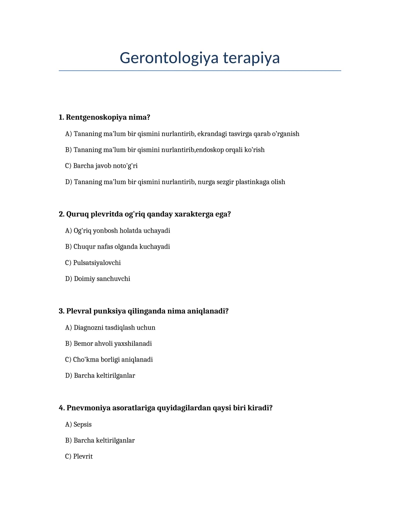 Gerontologiya terapiya