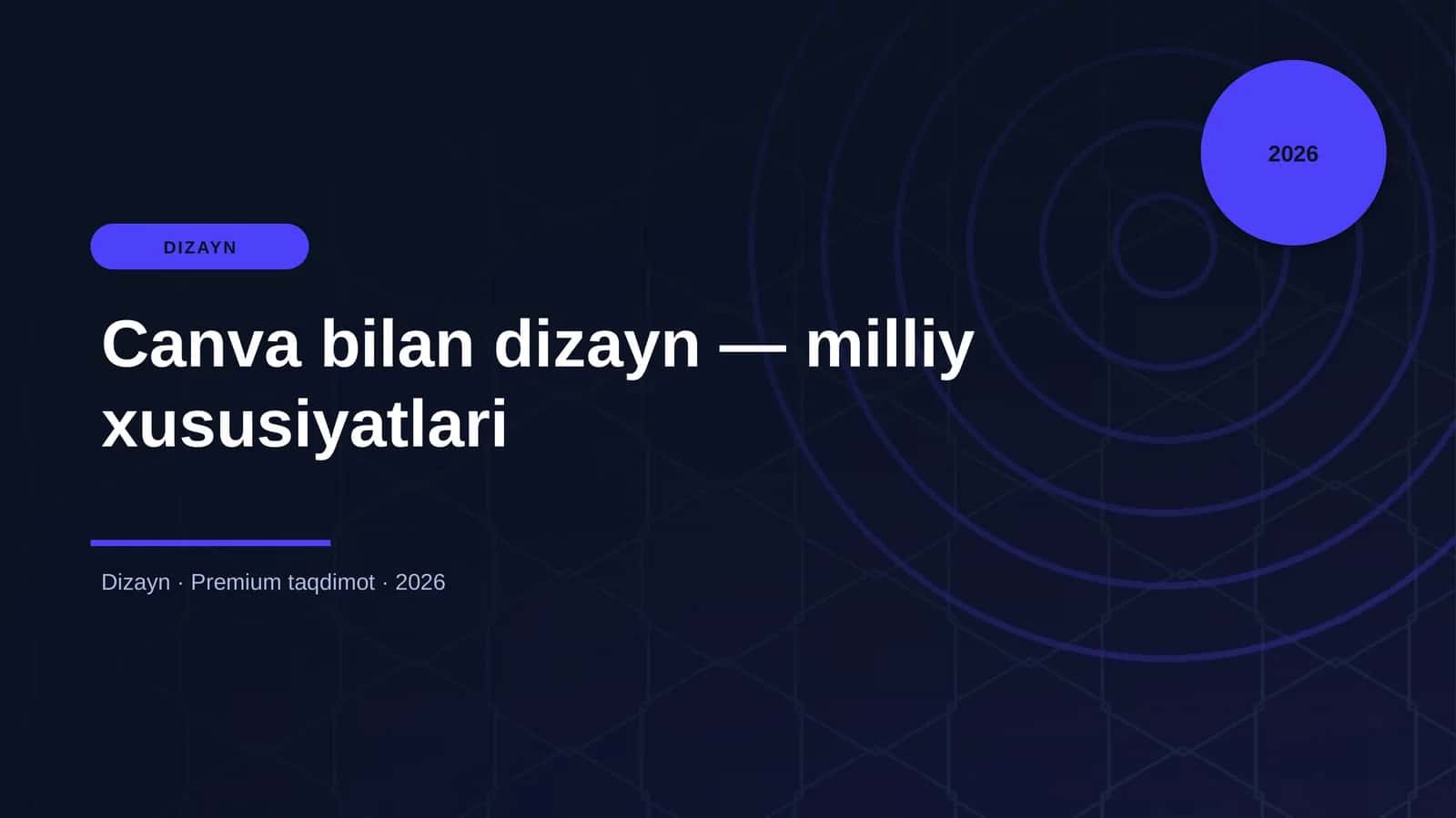 Canva bilan dizayn — milliy xususiyatlari