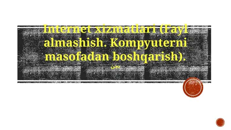 Uzoqdan Ishchi Stol Protokollari