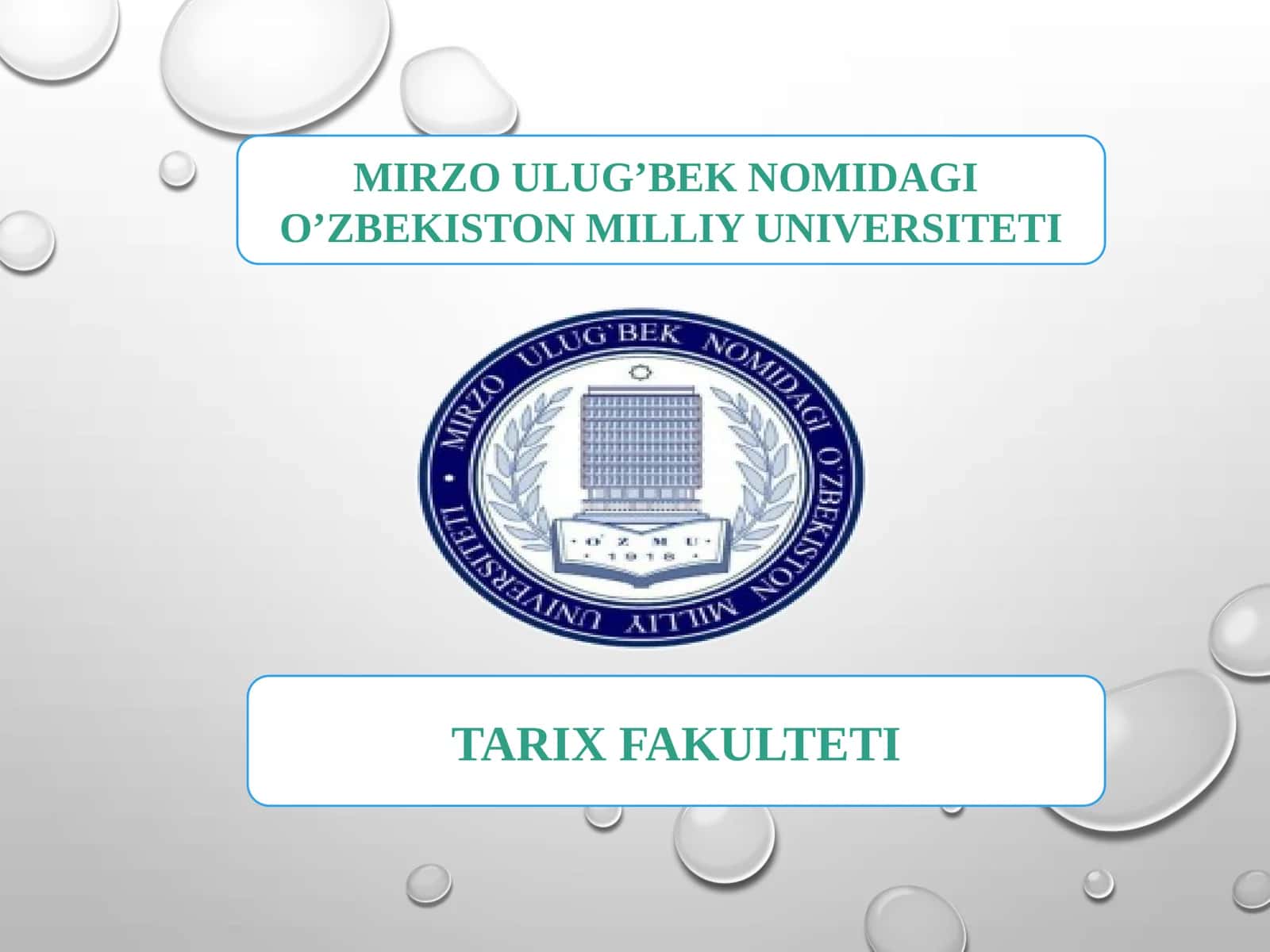 SHARQ TILLARI ASOSLARI