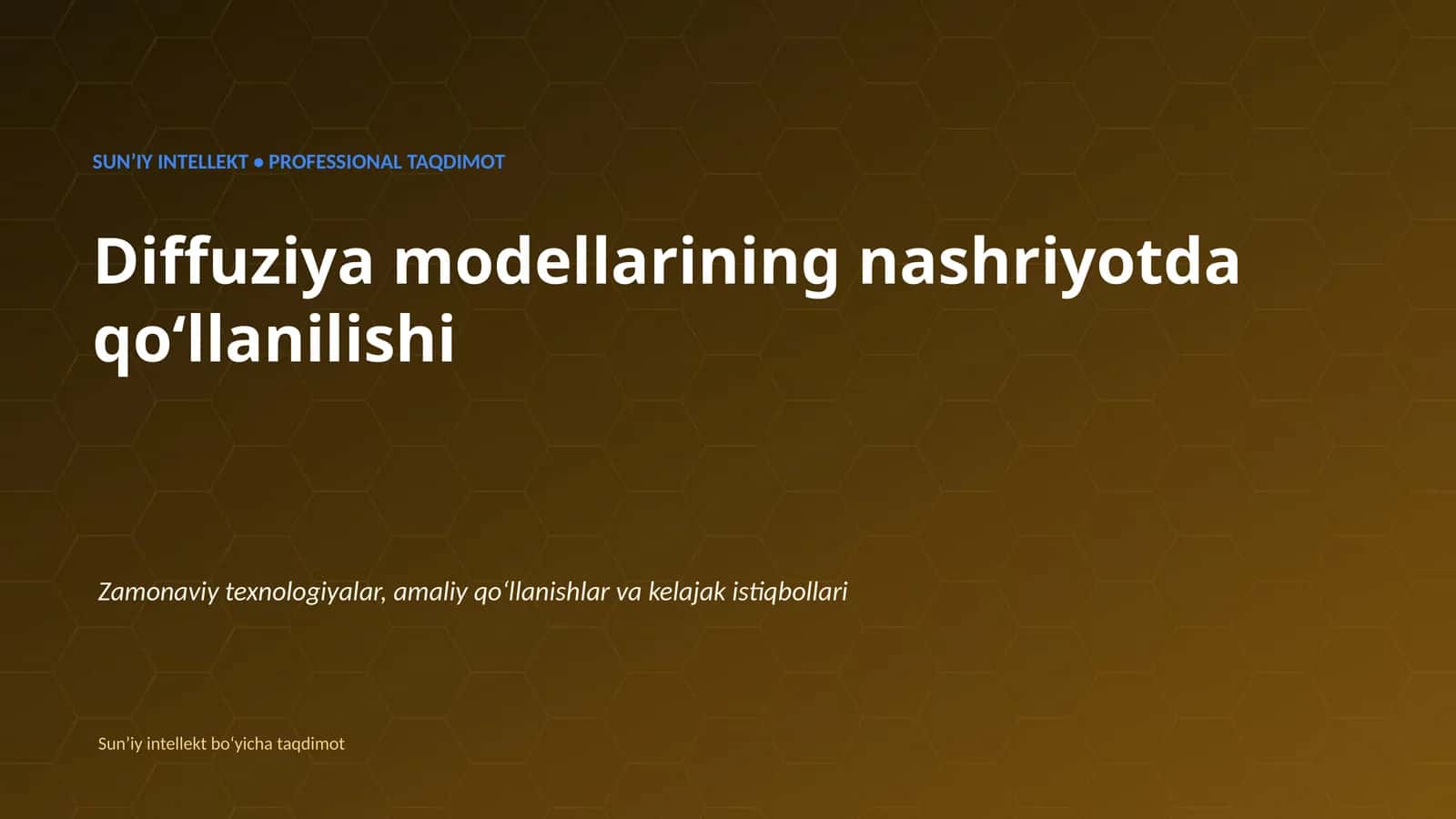 Diffuziya modellarining nashriyotda qoʻllanilishi
