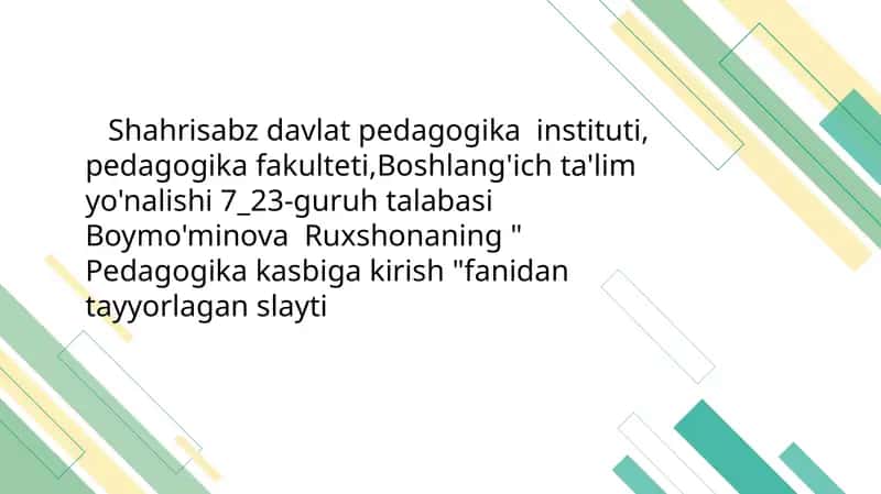 Islom dini ta'limoti