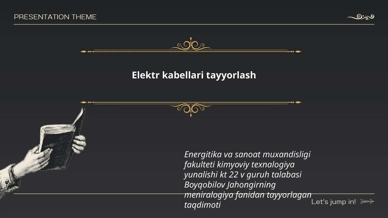 Elektr kabellari tayyorlash