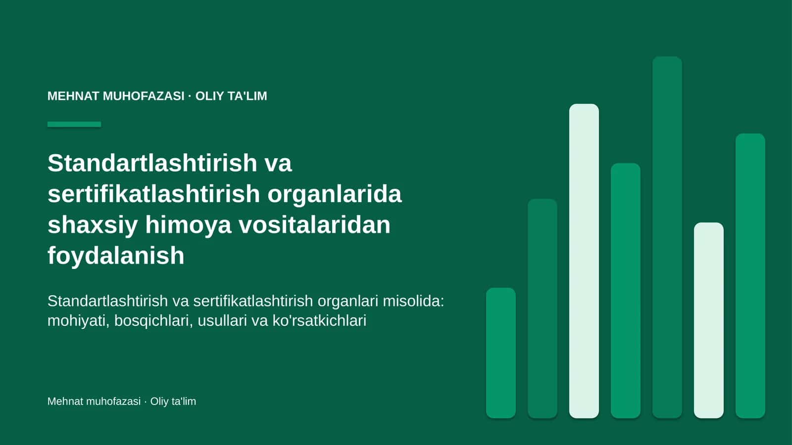 Standart — mahsulotga yoki jarayonga qo'yiladigan umumiy texnik talablar to'plami