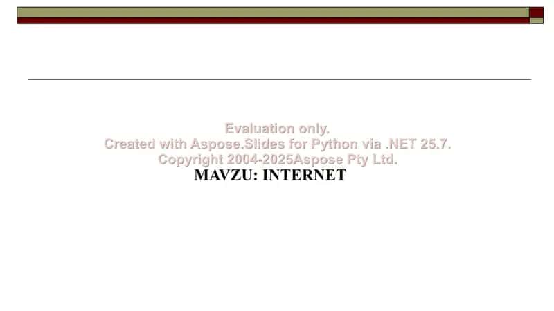 Internet haqida taqdimot