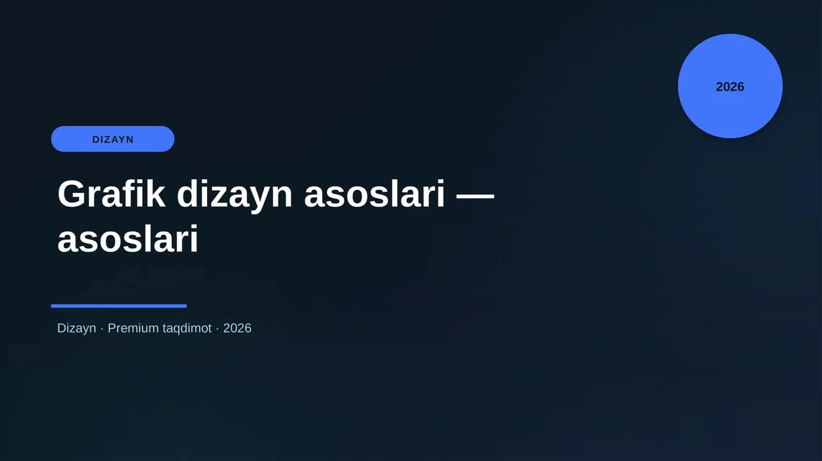Grafik dizayn asoslari - asoslari