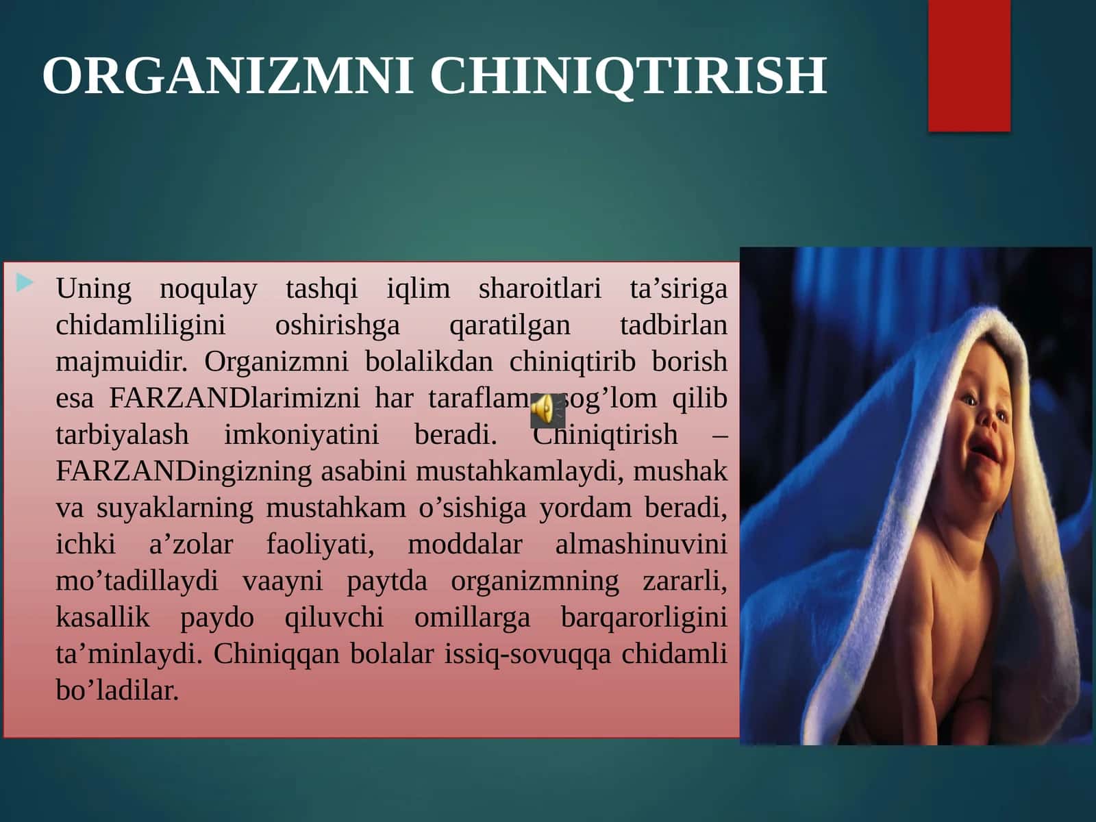 ORGANIZMNI CHINIQTIRISH