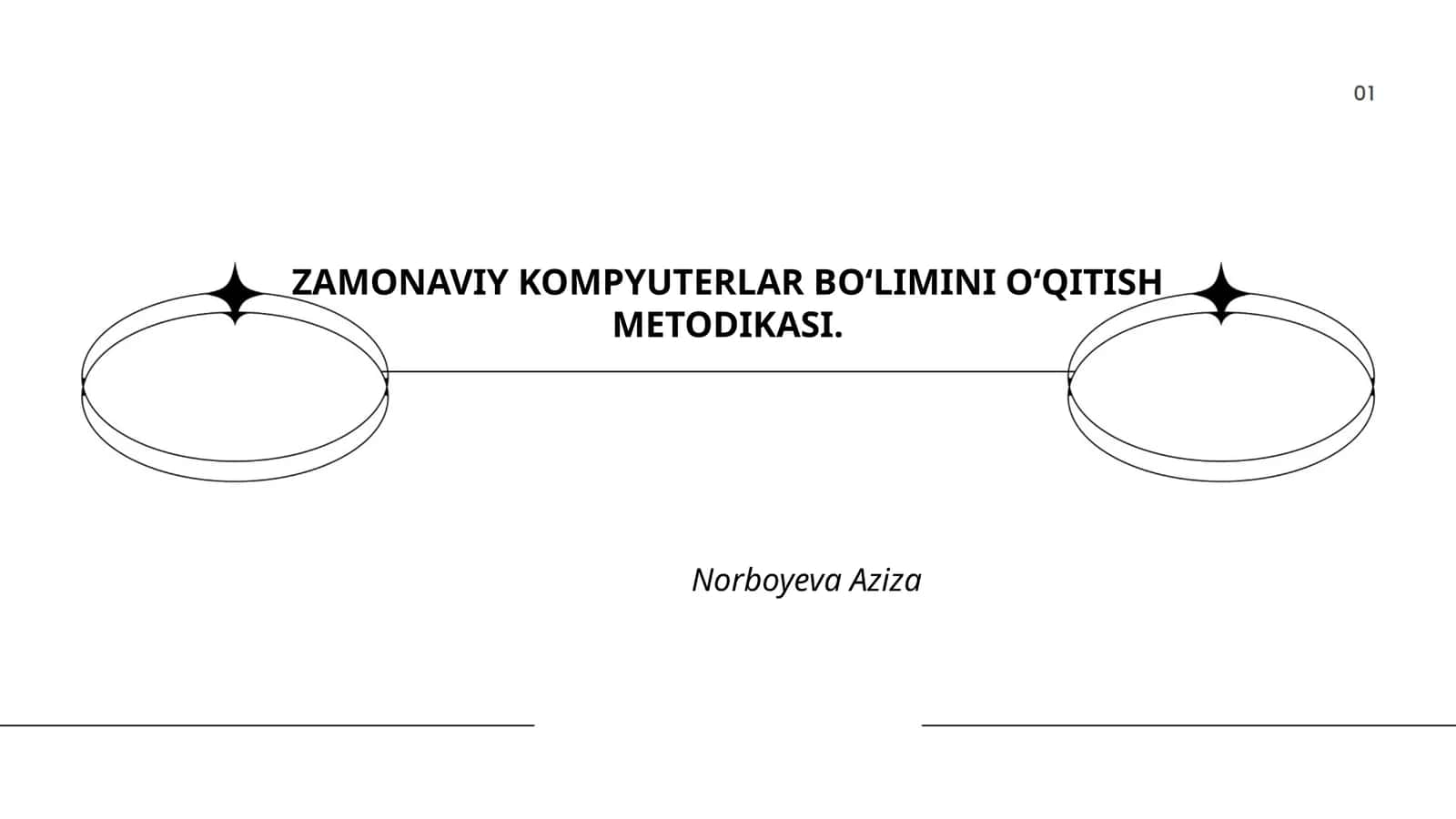 ZAMONAVIY KOMPYUTERLAR BO‘LIMINI O‘QITISH METODIKASI