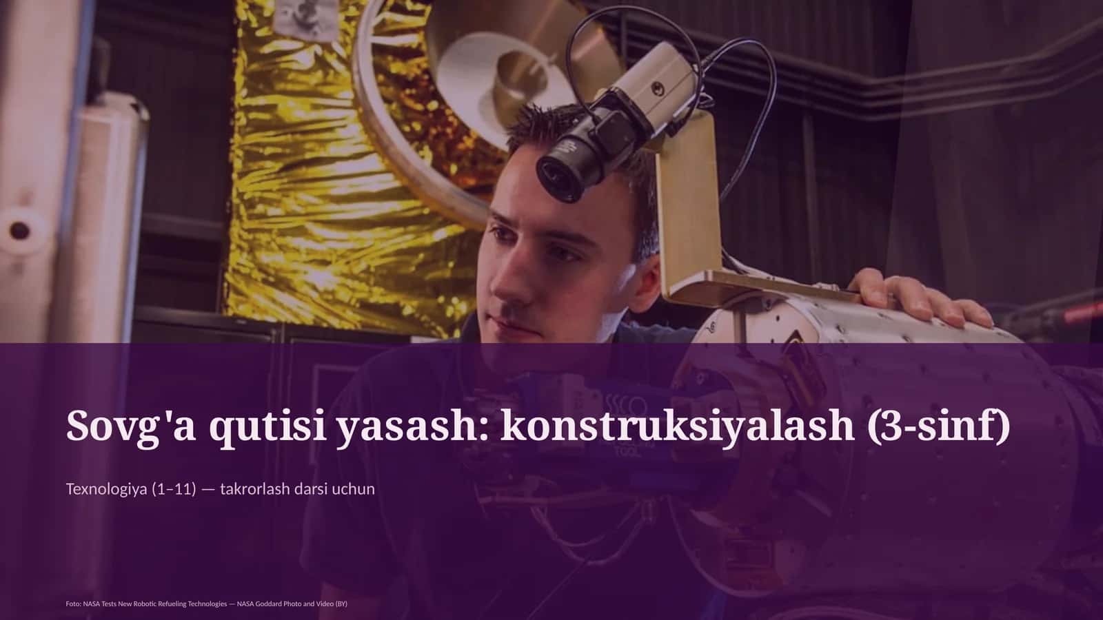Sovg'a qutisi yasash: konstruksiyalash (3-sinf)