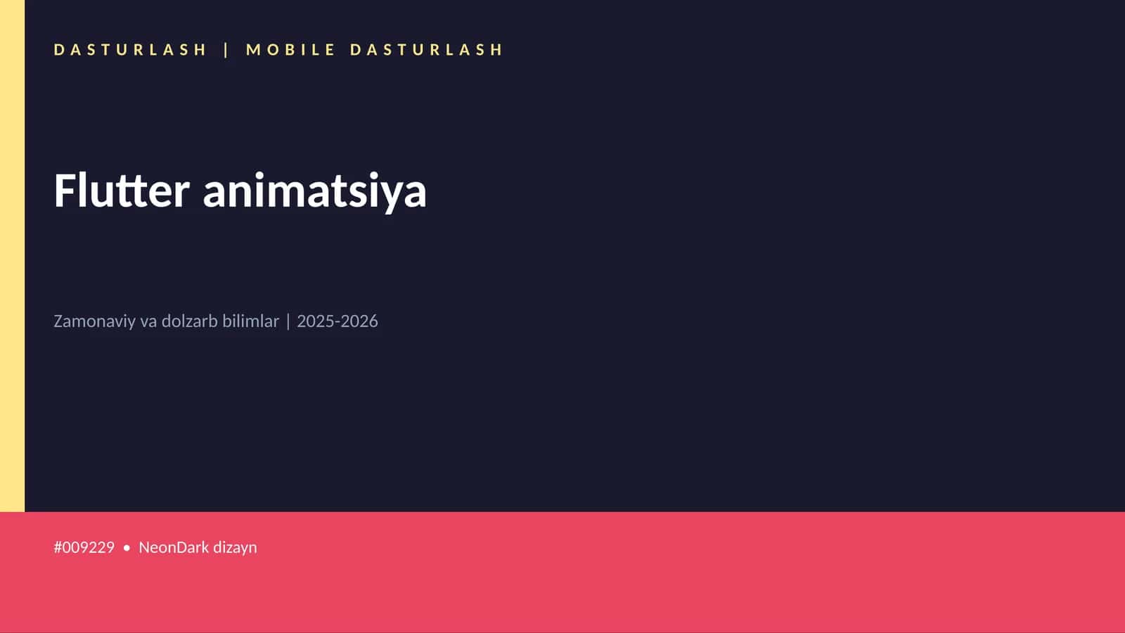 Flutter animatsiya
