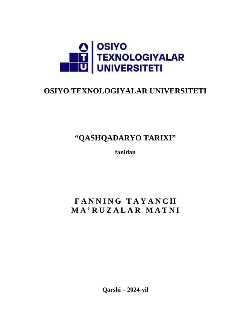 IBTIDOIY ZAMONLARDAN MILODGACHA BO‘LGAN DAVRDA QASHQADARYO VOHASI. QASHQADARYO VOHASI ERON VA YUNON HUKMRONLIGI DAVRIDA. NAVTAKA TARIXI. KESH TARIXI.
