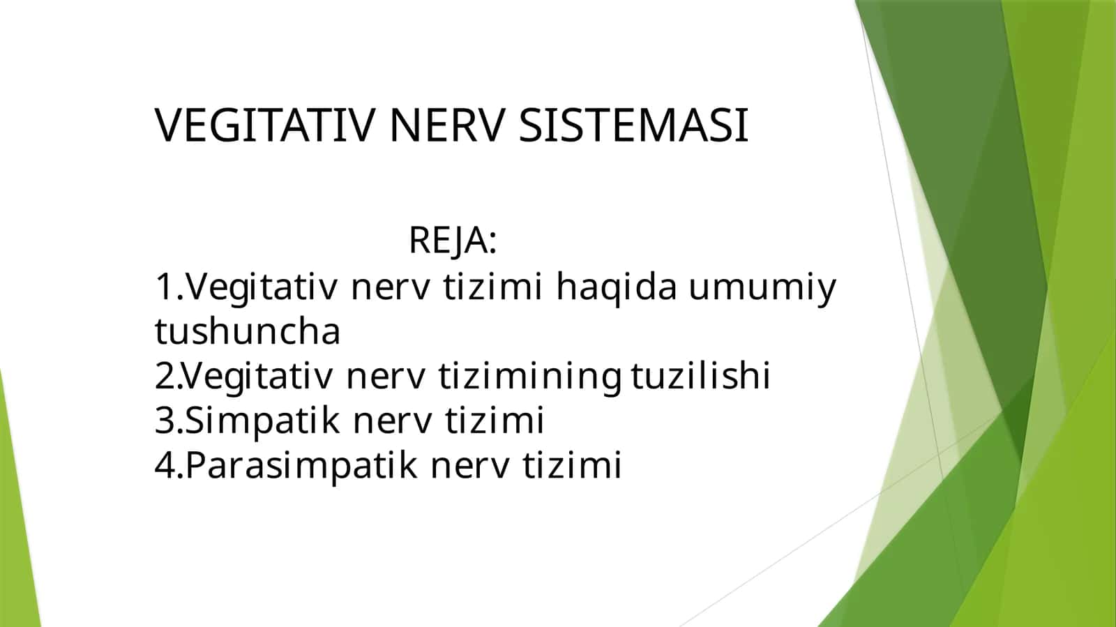 Vegetativ nerv tizimi