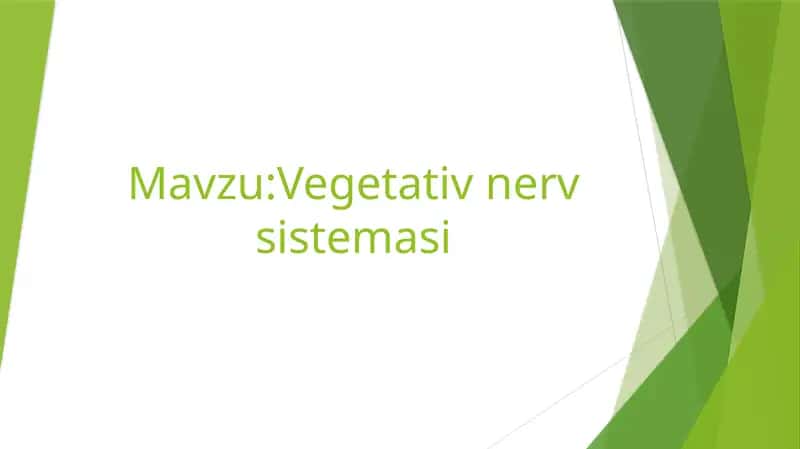 mustaqil ish fiziologiya