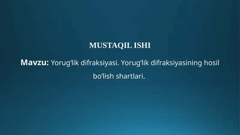 Yorugʻlik difraksiyasi