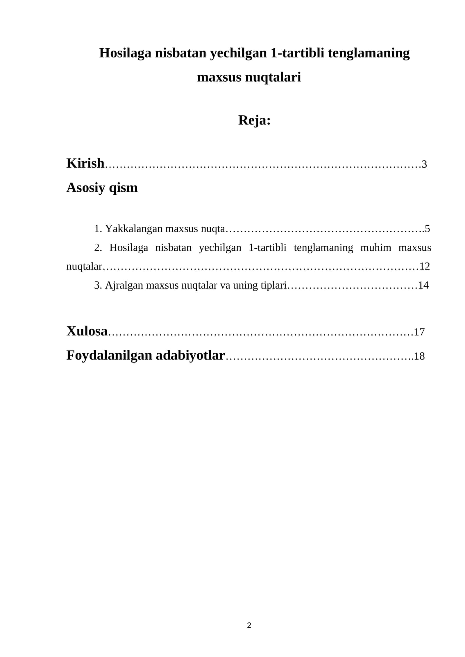 Hosilaga nisbatan yechilgan 1-tartibli tenglama