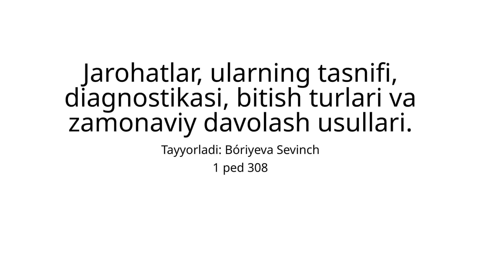 Jarohatlar