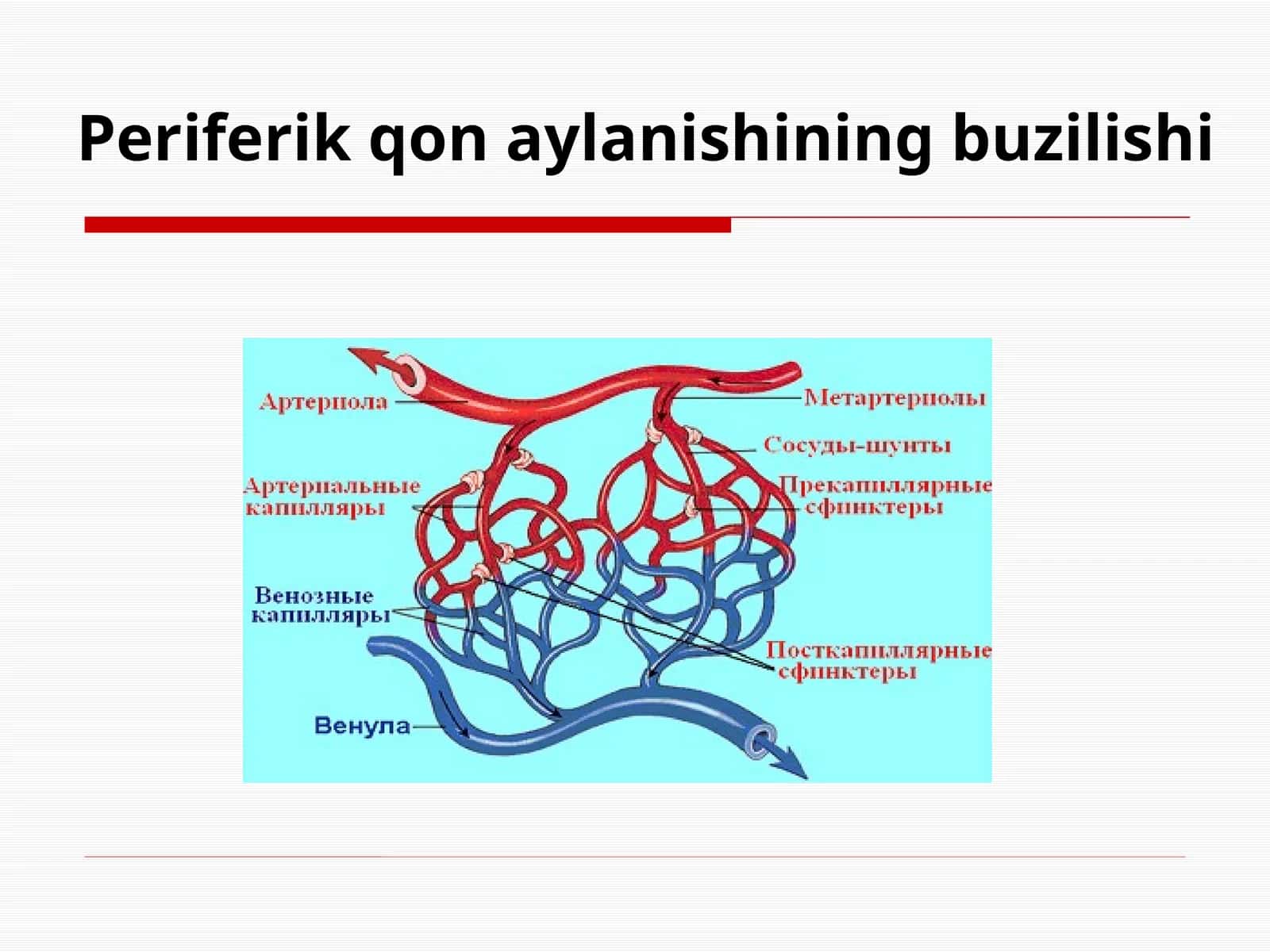 Periferik qon aylanishining buzilishi
