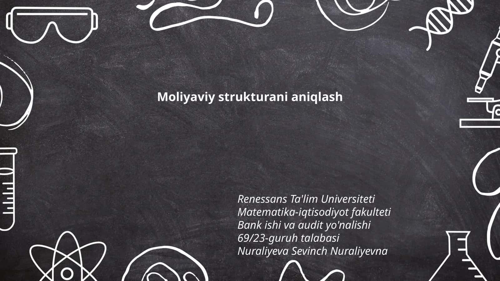 Moliyaviy strukturani aniqlash