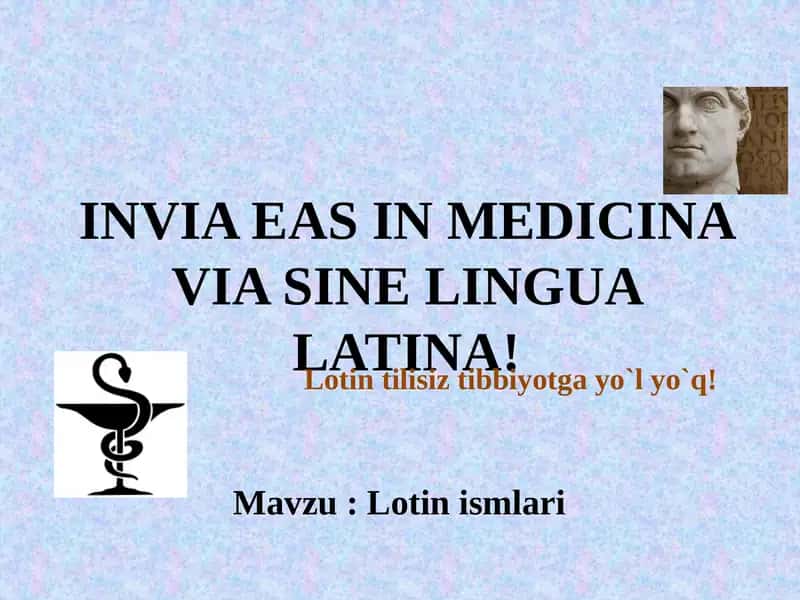 Lotintilisiztibbiyotgayo`lyo`q