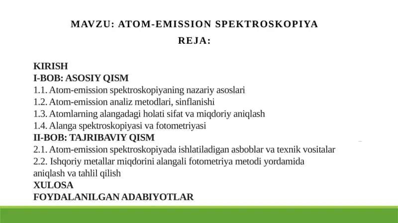 Atom-emission spektroskopiya