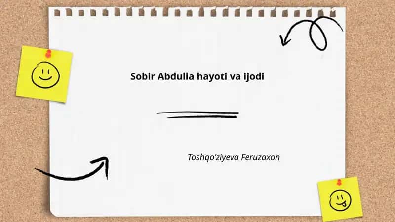 Sobir Abdulla hayoti va ijodi