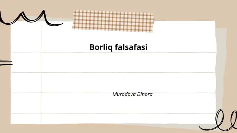 Borliq falsafasi