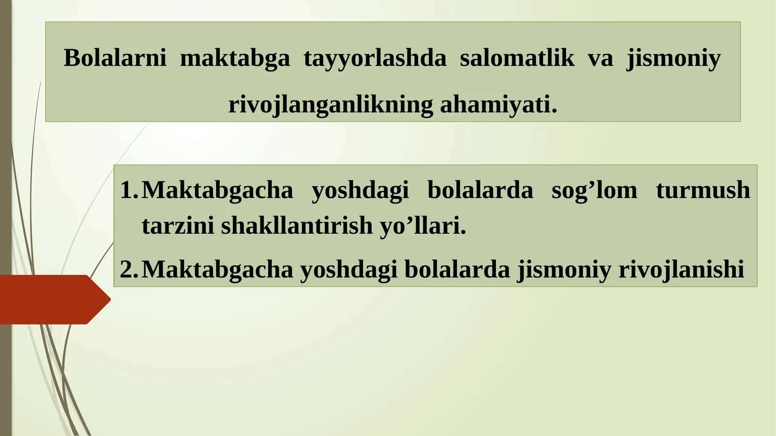 Maktabga Tairlash