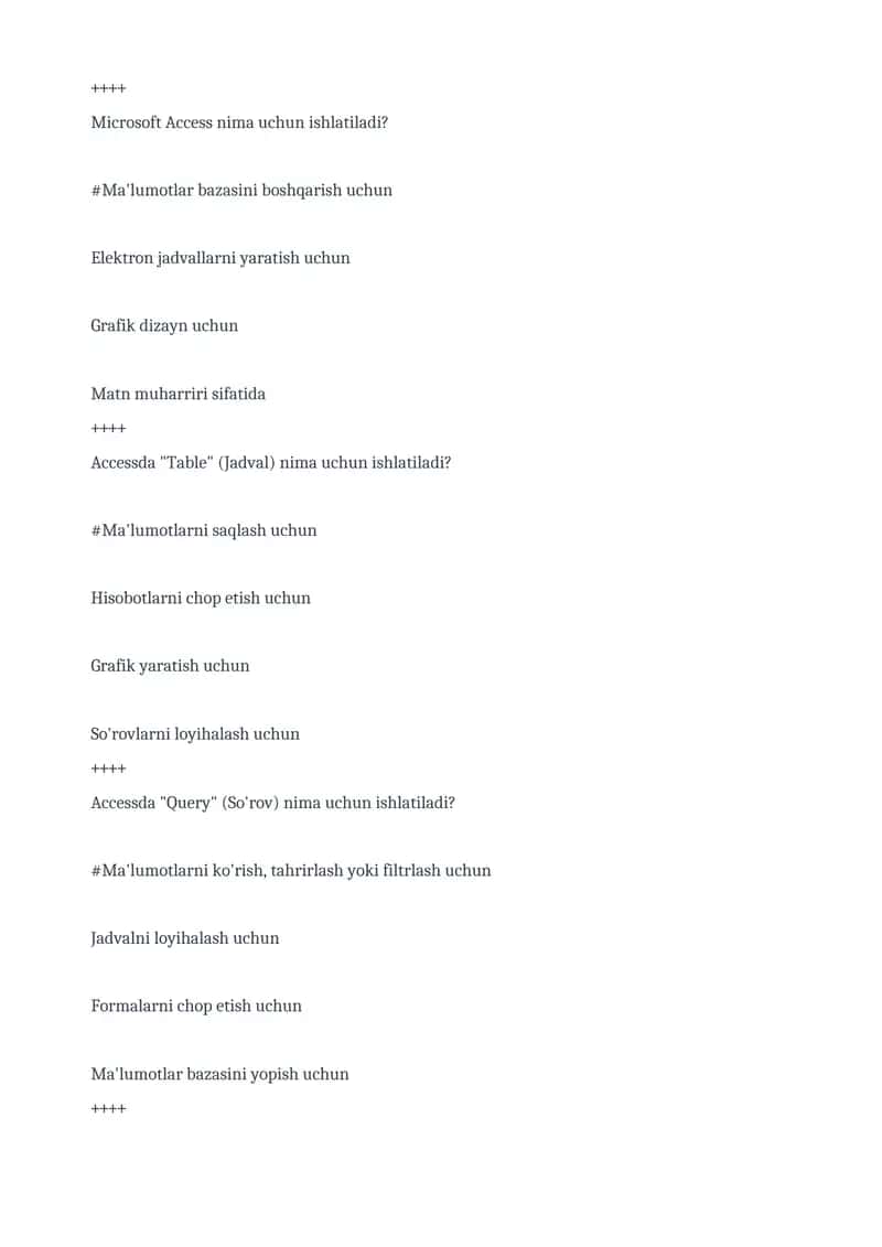 Ma'lumotlarni og'riqli bilish tili
