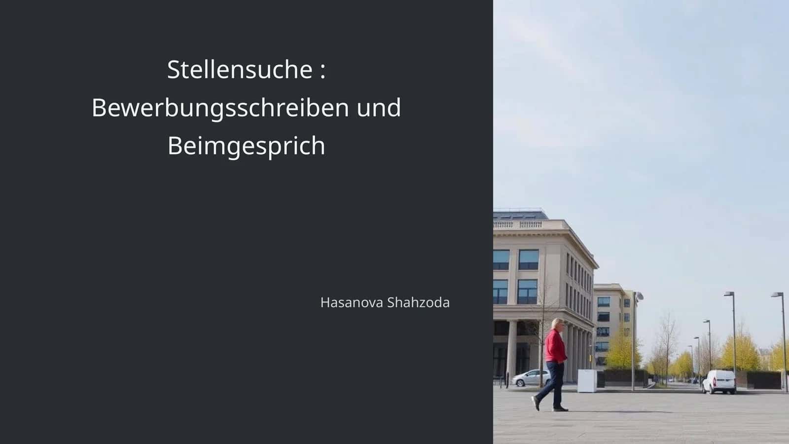 Stellensuche: Bewerbungsschreiben und Beimgesprich