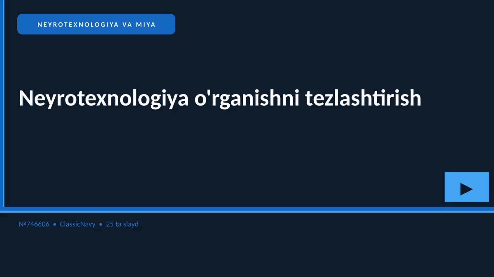 Neyrotexnologiya va Miya
