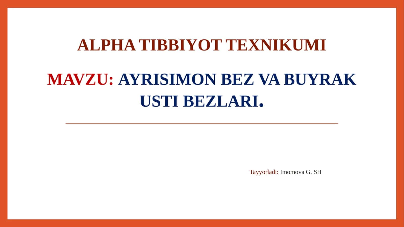 Ayrisimon bez va buyrak usti bezlari