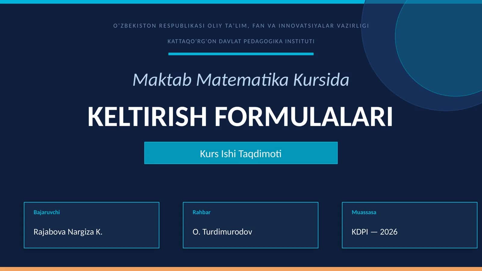 Keltirish formulalari