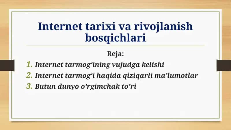 Internettarixiva rivojlanishbosqichlari