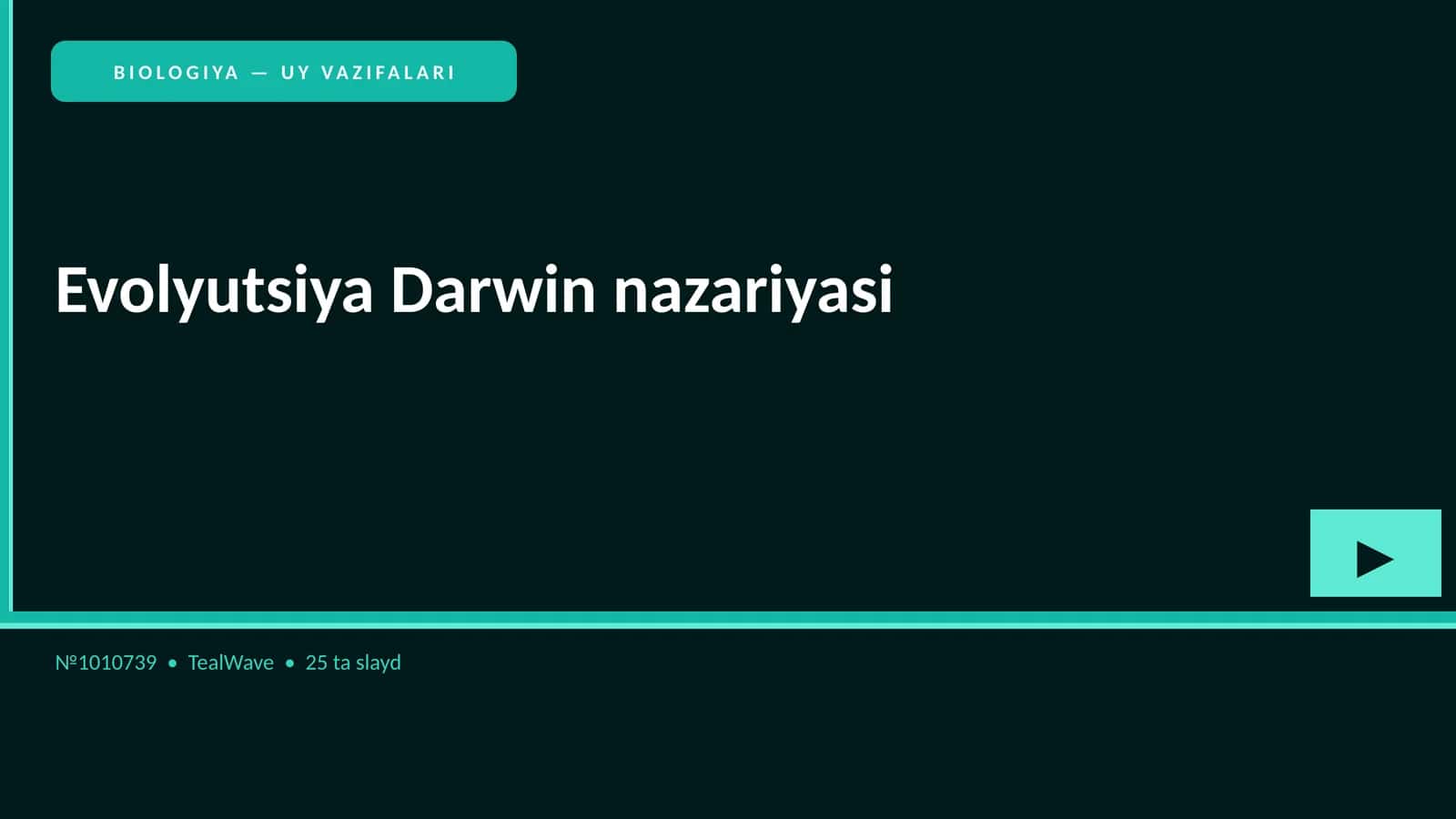 Evolyutsiya Darwin nazariyasi