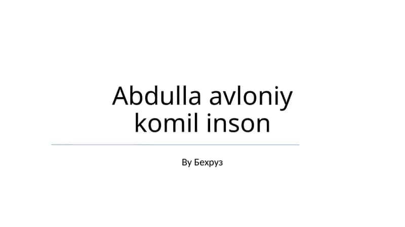Avloniyning ta'limga qo'shgan hissasi