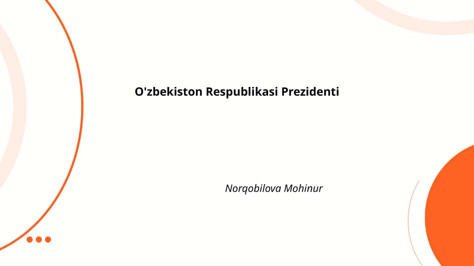 O'zbekiston Respublikasi Prezidenti