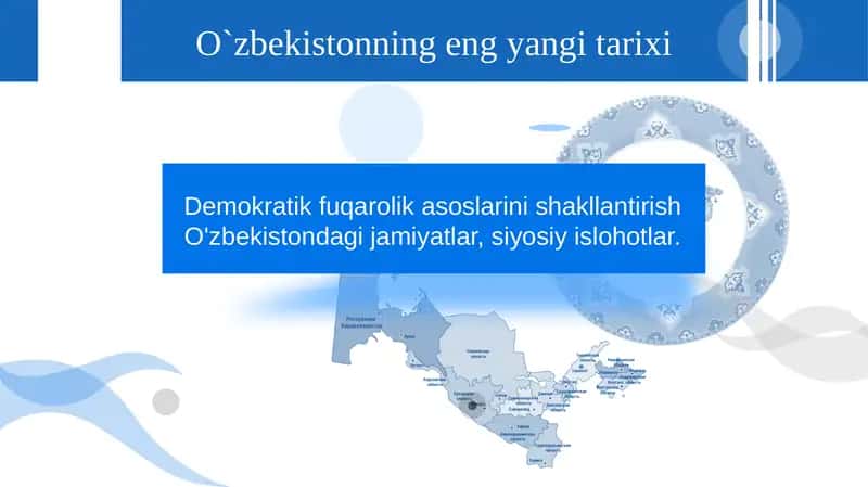 O`zbekistonning eng yangi tarixi