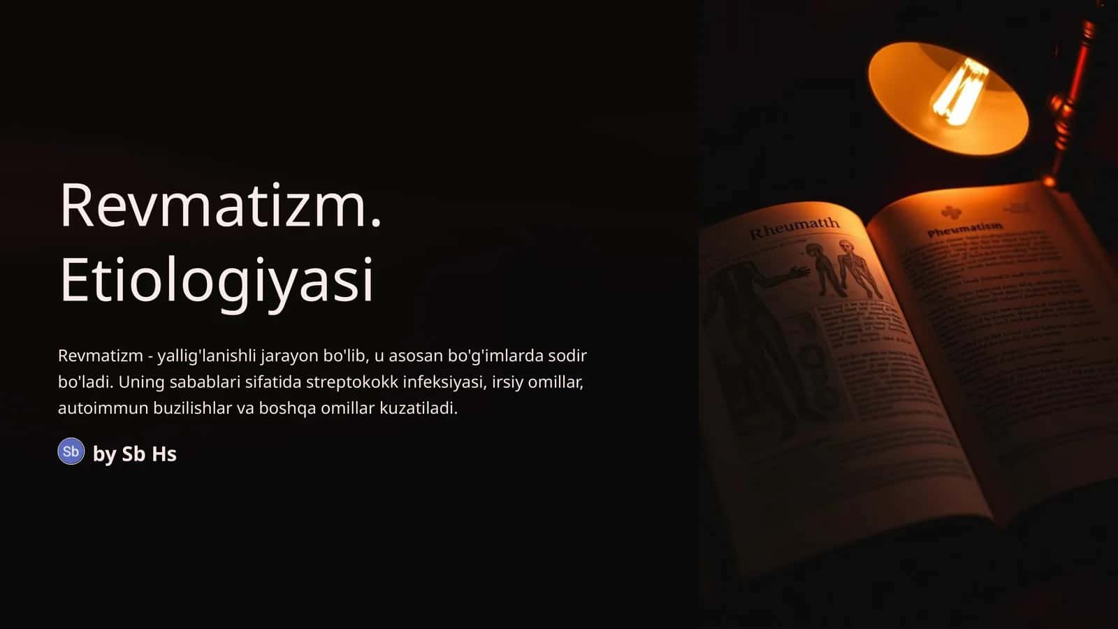 Revmatizm. Etiologiyasi