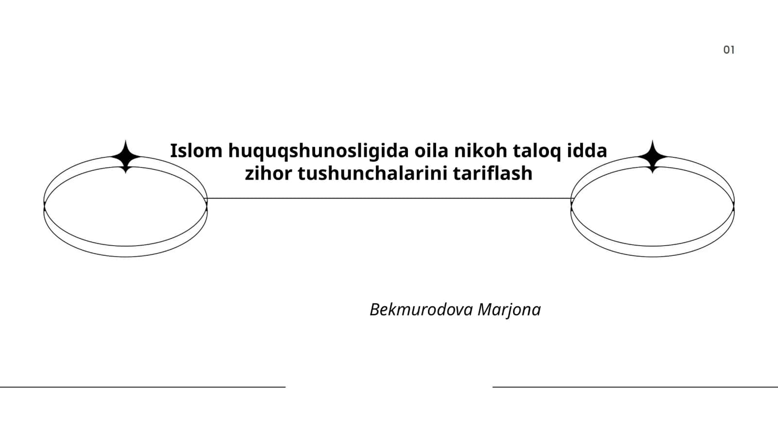 Islom huquqshunosligida oila nikoh taloq idda zihor tushunchalarini tariflash