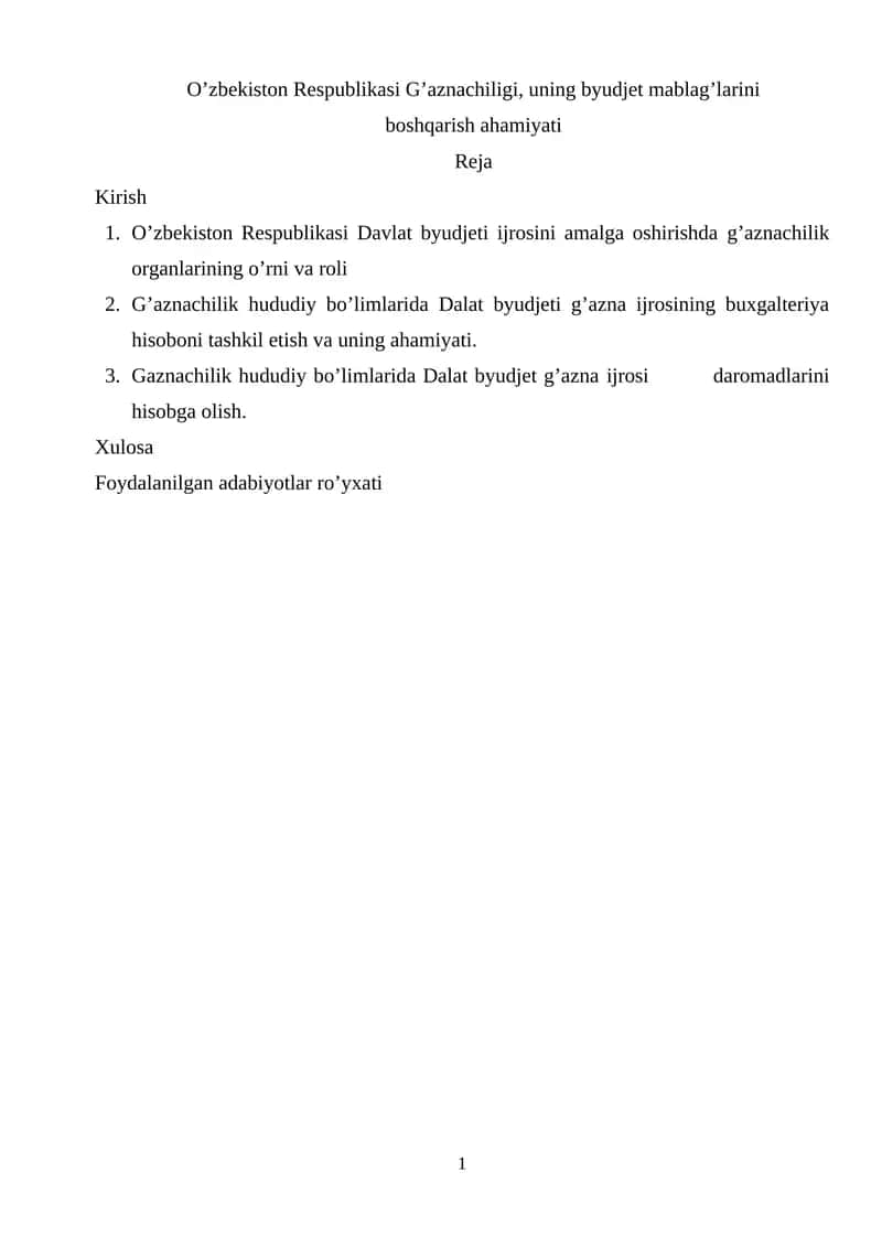 O'zbekiston Respublikasi G'aznachiligi
