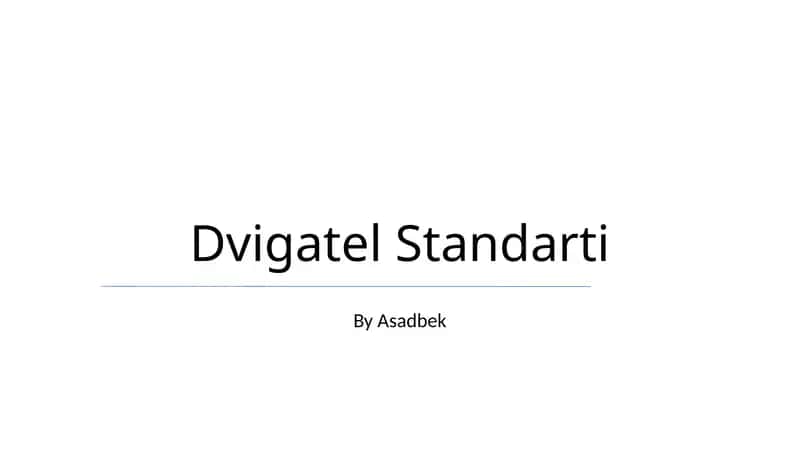 Dvigatel Standarti