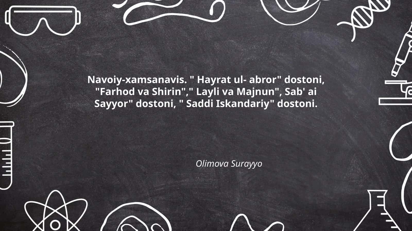 Hayrat ul-abror dostoni