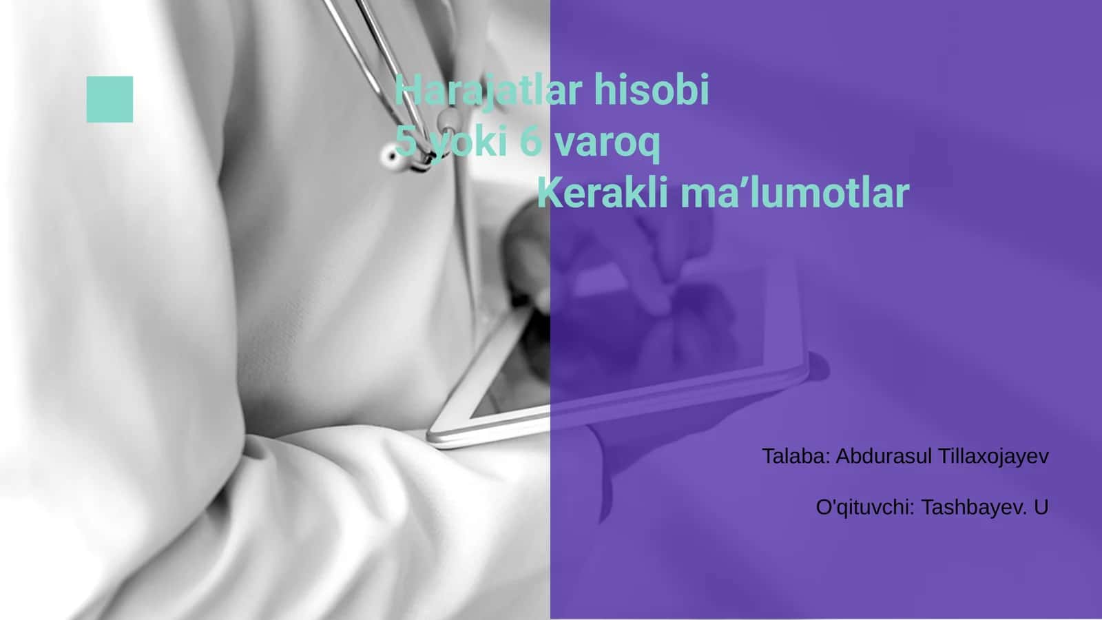 Harajatlar hisobi
